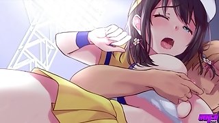 anime,cheerleader,dick,hentai,rough,